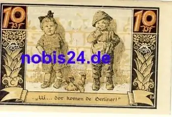 16798 Fürstenberg Notgeld 10 Pfennige 1921