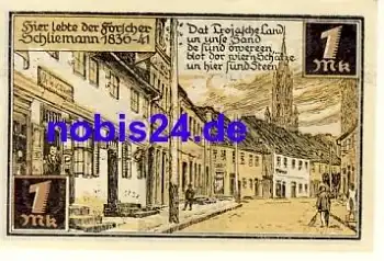 16798 Fürstenberg Notgeld 1 Mark 1921