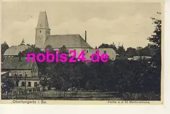 09353 Oberlungwitz Partie St. Martinskirche o ca.1920