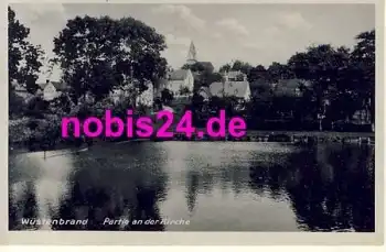 09337 Wüstenbrand Parie an der Kirche *ca.1941