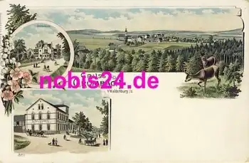 09337 Grumbach Litho Gasthof Rehe *ca.1900