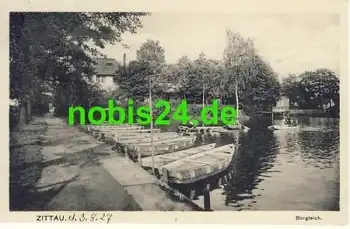 02763 Zittau Burgteich Boote o 3.8.1927