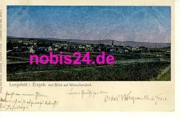 09509 Lengefeld Blick auf Wünschendorf Lunakarte o 11.6.1906
