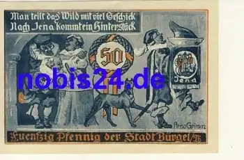 07616 Bürgel Notgeld 50 Pfennige 1921