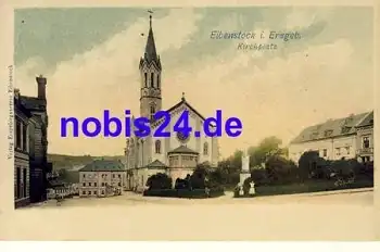 08309 Eibenstock Kirchplatz Kirche *ca.1900
