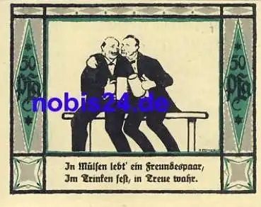 08132 Mülsen St. Jacob Notgeld 50 Pfennige 1921