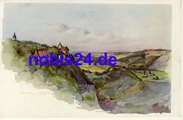 07778 Dornburg Schlösser Künstlerkarte *ca.1930
