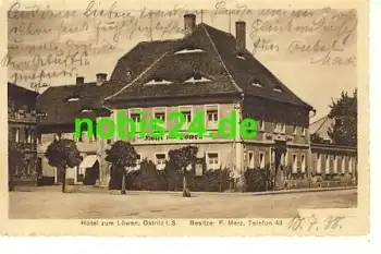 02897 Ostritz Hotel zum Löwen o 10.7.1938