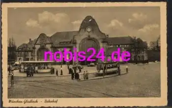 Mönchengladbach Bahnhof Strassenbahn *ca.1935