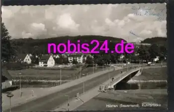 59700 Hüsten Sauerland Ruhrbrücke o ca.1960