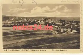 06507 Friedrichsbrunn Blick vom Kurhaus o 1926