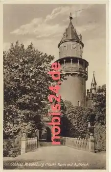 14827 Wiesenburg Schloss Turmansicht o 15.8.1930