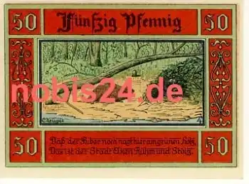 06385 Aken Notgeld 50 Pfennige 1921