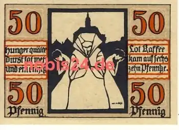 06618 Naumburg Notgeld 50 Pfennige 1920