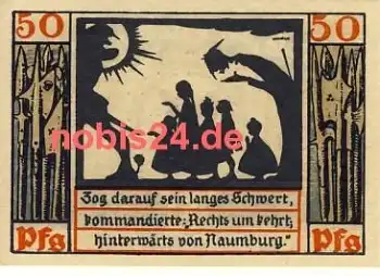 06618 Naumburg Notgeld 50 Pfennige 1920