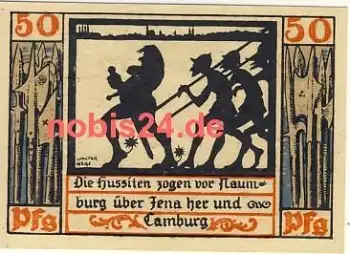 06618 Naumburg Notgeld 50 Pfennige 1920