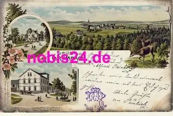 09337 Grumbach Litho Gasthof Rehe o 1910