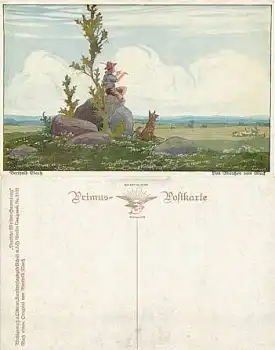 Das Märchen vom Glück Künstlerkarte Berthold Clauß   *ca. 1910