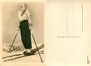 Skifahrerin *ca. 1940