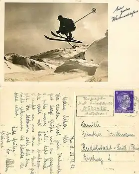 Skifahrer in den Alpen 23.12.1942