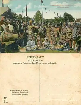 Java Tjimahi Oranjefesten Waijang Orang  a 1909  Nederlands-Indië Hindia-Belanda *