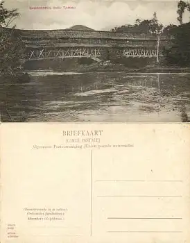 Java Tjimahi Bamboebrug Nabij Nederlands-Indië Hindia-Belanda *ca. 1910