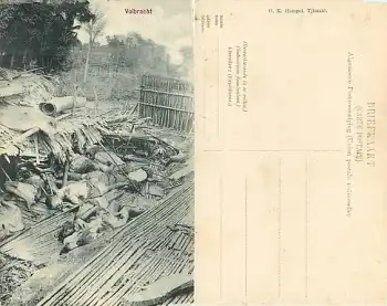 Java Tjimahivolbracht (tote eingeborene) Nederlands-Indië Hindia-Belanda *ca. 1910