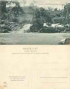 Java Tjimahi Gezicht op den Waterval Nederlands-Indië Hindia-Belanda *ca. 1910