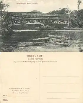 Java Tjimahi Bamboebrug Nabij Niederländisch Indien *ca. 1910