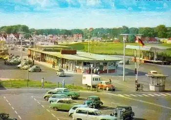 Flensburg Deutsch-Dänische Grenz Grenzübergang Krusau Zoll * ca. 1960