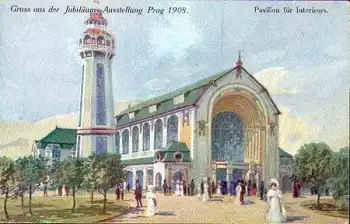 Prag Jubiläums Ausstellung 1908 * Pavillon für Interieurs