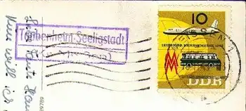 01665 Taubenheim-Seeligstadt Posthilfsstellenstempel auf AK Meissen o 18.11.1963