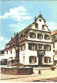 77600 Offenburg Einhorn Apotheke mit Neptun Brunnen * ca. 1960