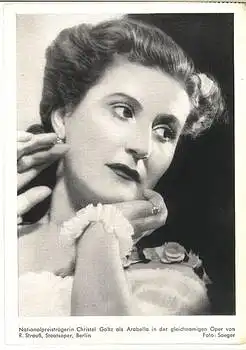 Christel Goltz Nationalpreisträgerin als Arabella Staatsoper Berlin, * 1952