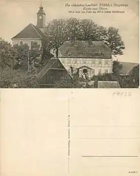 Euba Chemnitz Kirche und Pfarre  *ca. 1910