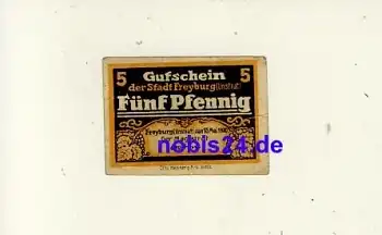06632 Freyburg Notgeld 5 Pfennige 1920