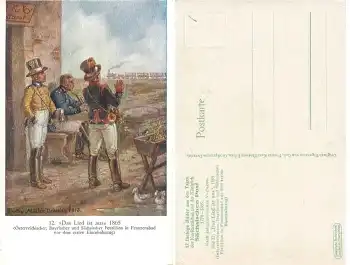 Postillione der Österreichischen Bayrischen und Sächsischen Post 1865 Künstlerkarte Gustav Müller 1913