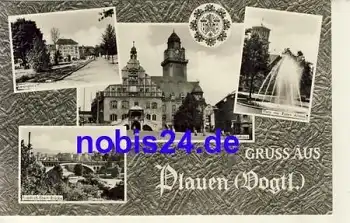 08500 Plauen Vogtland Rathaus Leninplatz *ca.1967