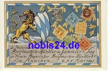 München Briefmarken Händlertag Bayern 6.-8.Mai 1921
