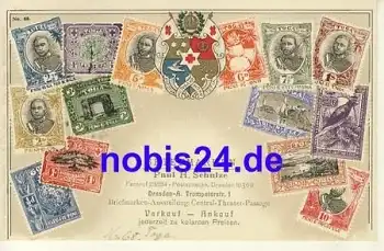 Togo  Wappen Briefmarkenkarte o 1925