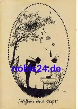 Tischlein deck dich Märchenkarte *ca.1950
