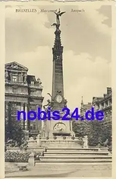 Bruxelles Monument Anspach o 1916