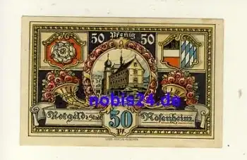 83024 Rosenheim Notgeld 50 Pfennige 1921