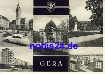 Gera Neubauten Auto Wartburg 311*ca. 1966