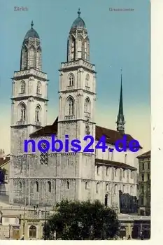 Zürich Grossmünster *ca.1910