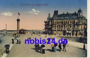 Ostende La Digue de Mer o 1916