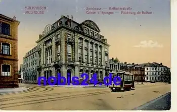 Mülhausen Sparkasse Elsass o 1915