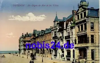 Ostende La Digue Villas o 1916