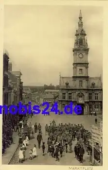 Elsass Markt mit Kirche *ca.1915