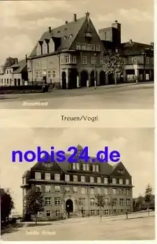 08233 Treuen Vogtland Stadtbad Schule o 1965